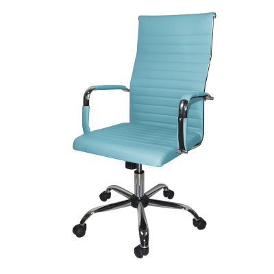 Silla Oficina Ejecutiva Moderna Giratoria Cromada Aqua